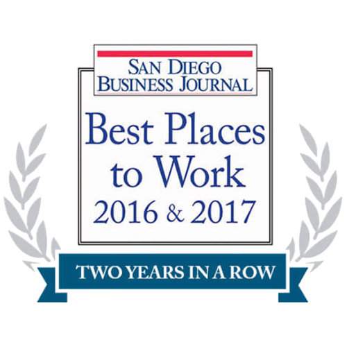 2017 San Diego Business Journal Best Places to Work EVOTEK